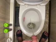 Morning long pissing in the toilet POV 3/16