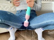 she lose challenge Try Not to Cum Squirt three times 16/16