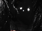 Cute Blond Girl makes herself ready in Latex Dress 5/16