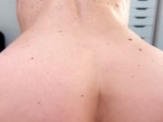 Hot hairy mature MILF reverse cowgirl