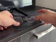 Evangelion Cosplay / Rei Fucks Shinji pt: 1 / Deepthroat, Contact Lenses