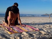 TRAPPED ON THE BEACH, hot couple 1/16