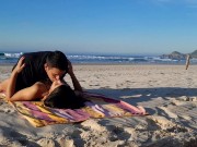 TRAPPED ON THE BEACH, hot couple 2/16