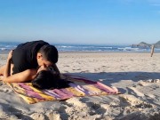 TRAPPED ON THE BEACH, hot couple 3/16