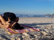 TRAPPED ON THE BEACH, hot couple