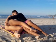 TRAPPED ON THE BEACH, hot couple 7/16