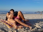 TRAPPED ON THE BEACH, hot couple 9/16
