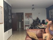 My girlfriend fucks me at my friend's house.