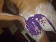 Stupid Slut Twerks & Shows Off Holes All Covered in Paint 7/16