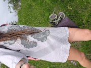 Very Hairy n Totally NAKED in Nature ON SELFIE