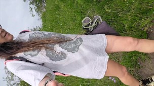 Very Hairy n Totally NAKED in Nature ON SELFIE