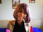 Black Shirt Dildo Play 3/16