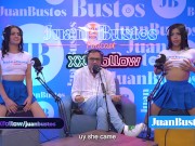 Hot latina stepsisters riding the FUCK MACHINE together on JuanBustosPodcast 4/16