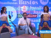 Hot latina stepsisters riding the FUCK MACHINE together on JuanBustosPodcast 8/16