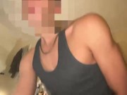 Boy prostitute high in an abandoned squat showing off to live webcam waiting for client 11/16