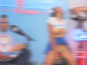 LATINA GigiDamessco Sex addict gets her pussy wet with FUCKMACHINE vibration on Podcast 1/16