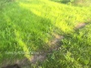 Beautiful student sucks cock in the park and is not afraid to be noticed 8/16