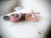 Selfbondage [m] practice with 3 timelocks 12/16