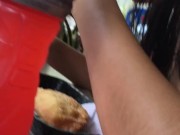 I make a hot video in a restaurant using a vibrator 2/16