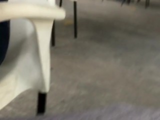 I make a hot video in a restaurant using a vibrator