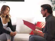 NANNYSPY Husband And Wife Make Nanny Work Fat Cock To Save Her Job - Uma Jolie 3/16