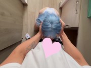 Evangelion Cosplay / Rei Fucks Shinji Pt: 2 / Deepthroat, Foot job and lube 7/16