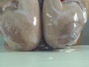 Mature saggy tits play with dildo 8/16