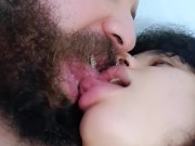 naughty kiss, kiss fetish, tongue with tongue, he loves her big mouth😙💦😵🤤😋🫦👩🏽‍❤️‍👨🏼🥛😘