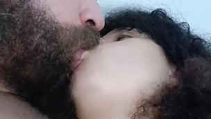 wife kiss 18 years old loves to kiss in front of the camera, she gets wet💦😵😋🤤😘🫦😙