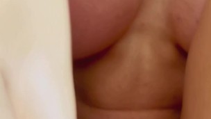 I fuck this blonde milf with super big boobs until make her squirt evrywhere