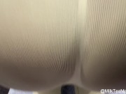 Big Ass Asian Girl In See Through Legging Workout 2/16