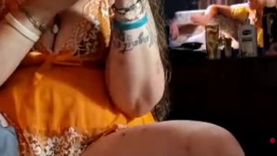 Amateur Busty Milf Does Her Make Up and Watches Hot Latino Thug Masturbate To Her On Live Video Chat