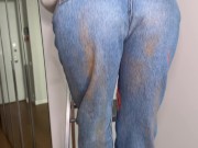 Student needs money. I tore her jeans on the ass and fucked her 1/16