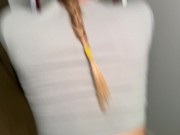 Student needs money. I tore her jeans on the ass and fucked her 7/16