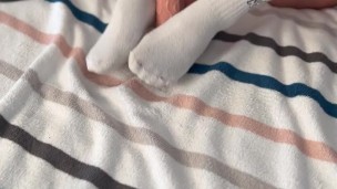 Footjob with a dildo — I love using my feet like this