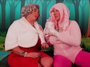 Mrs Claus & the Easter Bunny play Chubby Bunny, pt 1 - Sam Mack & Ryan Keely - SFW 1/16