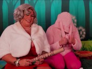 Mrs Claus & the Easter Bunny play Chubby Bunny, pt 1 - Sam Mack & Ryan Keely - SFW 14/16