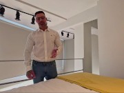 My stepdaughter took her oral exam with my cock. 1/16