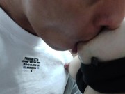 My boyfriend visits me and we get a little hot 8/16