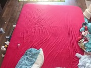 Amateur wife sensual blowjob. I cum on wife's tits.