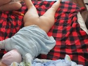 Amateur couple erotic massage. Hot couple sensual oil massage. 13/16