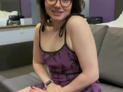 Shells Reveals Tiny Tits On Casting Couch 8/16