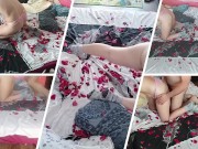 Massaggio erotico di coppia amatoriale. Massaggio sensuale con olio di coppia hot. 13/16