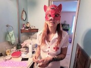 Stretching the Nurse's ass fuck her and piss on her 1/16