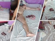 Erotic massage with an amateur couple. Sensual oil and hot massage with a couple.