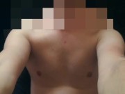 Touchless orgasm - Boy writhes with pleasure (prostate massager + masturbator) - CUM TO THE TOY!