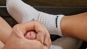 Puma sweatsocks and old jockstrap