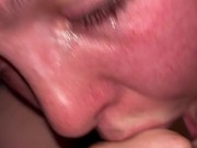 It s been 45 minutes that s she s been sucking my dick and I can t get her to stop she keeps goin 13/16