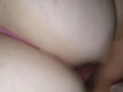Beating my dick off in my sneaky link stepsister thick fat white ass 😈🥖 14/16