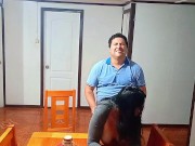 Stepmother caught by surprise while fucking on the dining room table 15/16